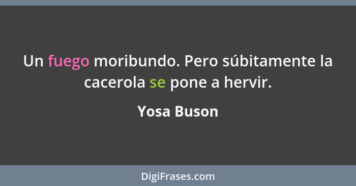 Un fuego moribundo. Pero súbitamente la cacerola se pone a hervir.... - Yosa Buson