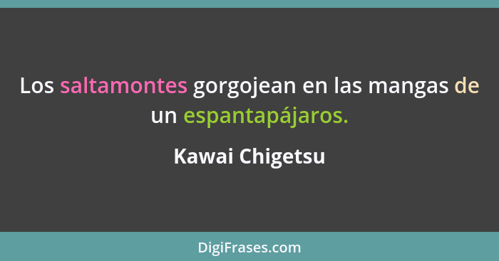 Los saltamontes gorgojean en las mangas de un espantapájaros.... - Kawai Chigetsu