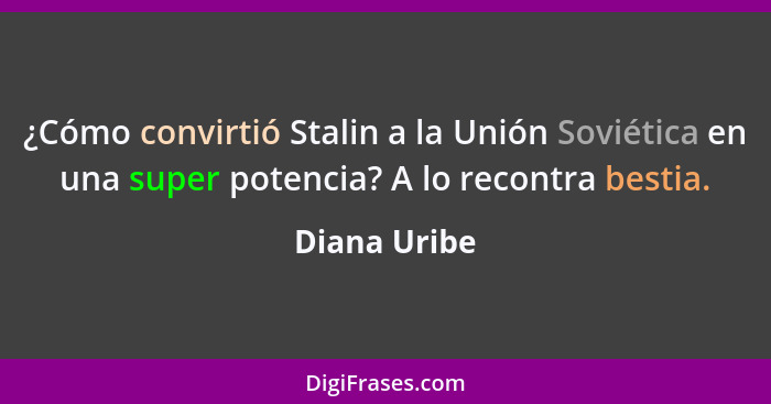 ¿Cómo convirtió Stalin a la Unión Soviética en una super potencia? A lo recontra bestia.... - Diana Uribe